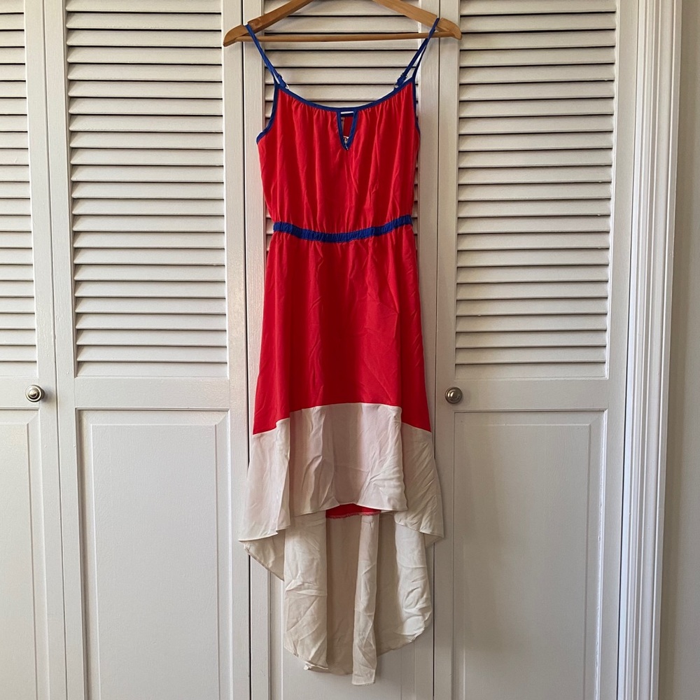 High low willow and clay dress